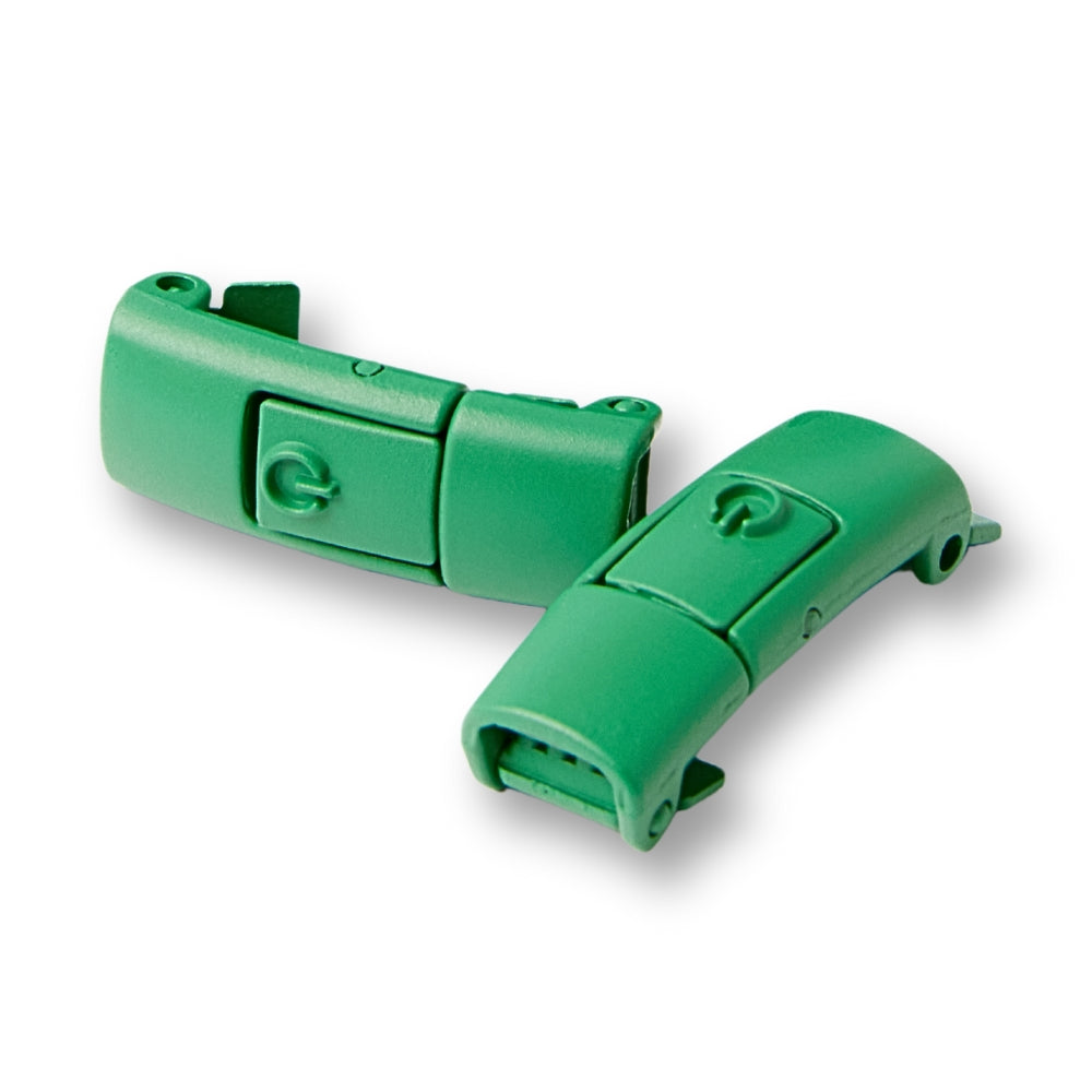 Green Press-lock Buckles (1 Pair)