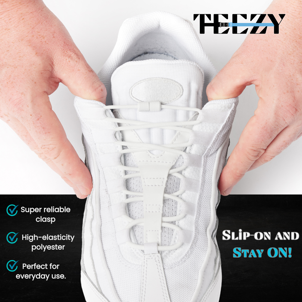 Light Grey Round Elastic Shoe Laces