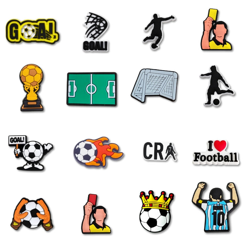 Football Shoe Charms - Pack of 16