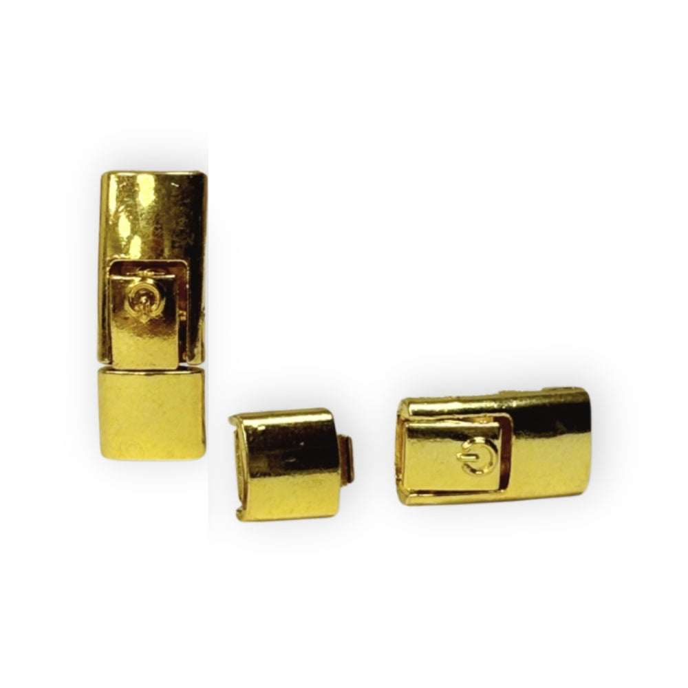 Gold Press-lock Buckles (1 Pair)