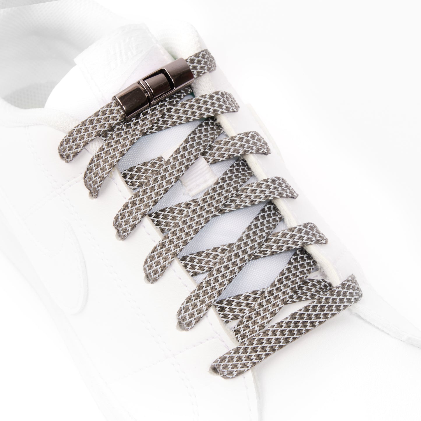 Dark Grey Afterglow No-Tie Shoe Laces