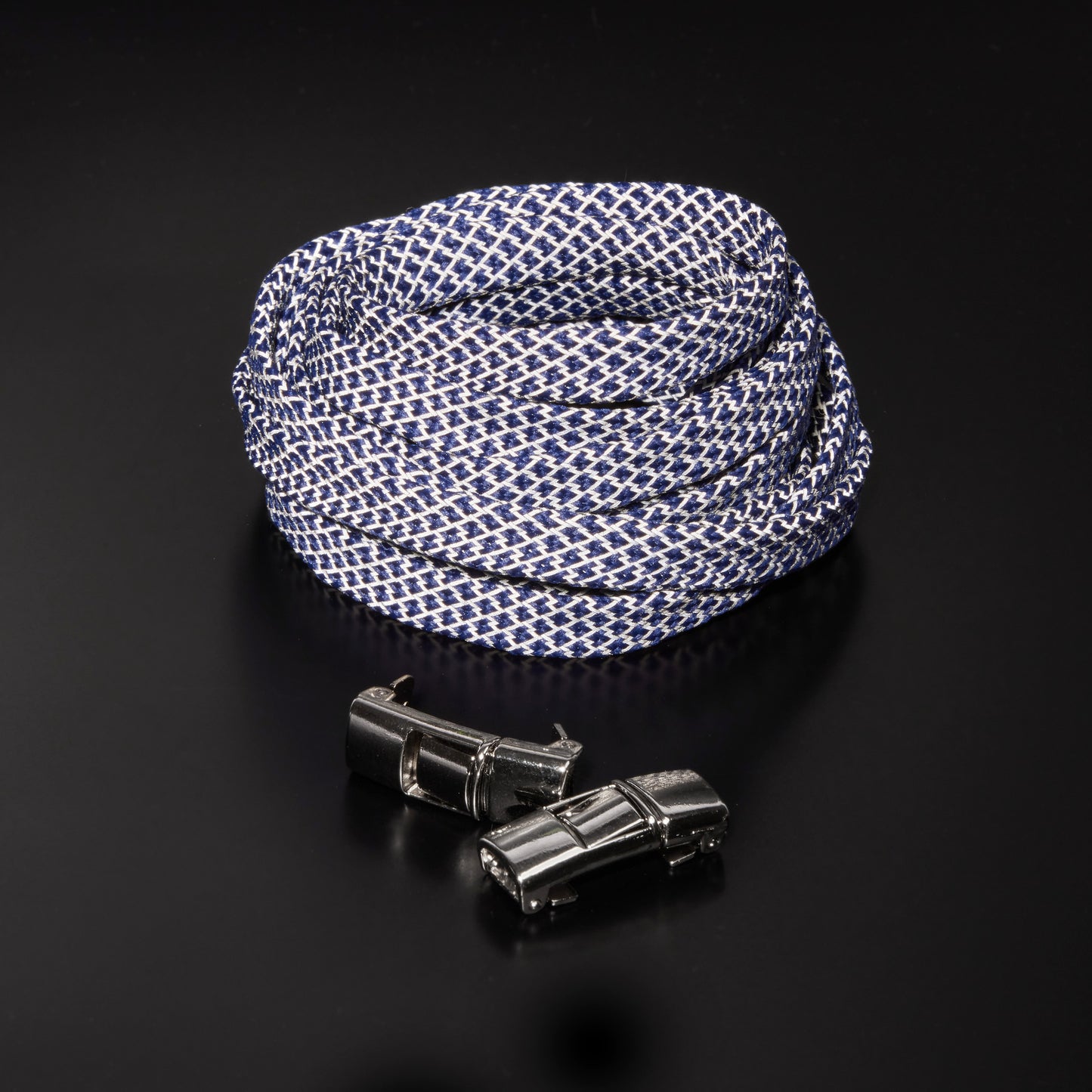 Navy Blue Afterglow No-Tie Shoe Laces