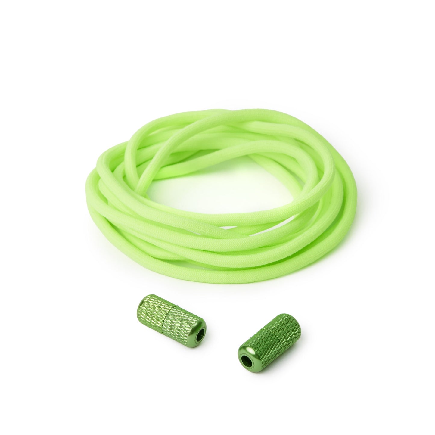 Fluorescent Green Round Elastic Shoe Laces