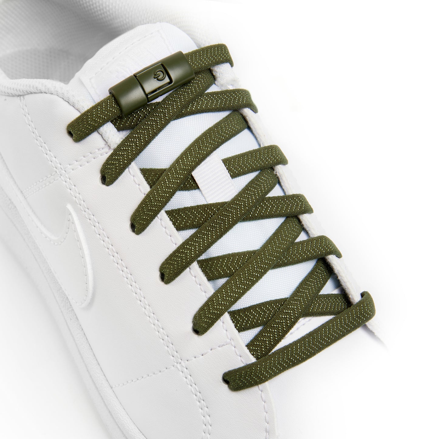 Army Green Accelerator No-Tie Shoe Laces