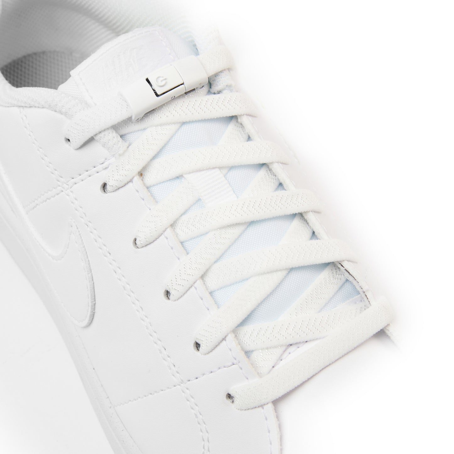 White Accelerator No-Tie Shoe Laces