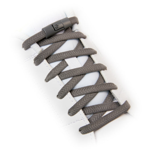 Dark Grey Accelerator No-Tie Shoe Laces