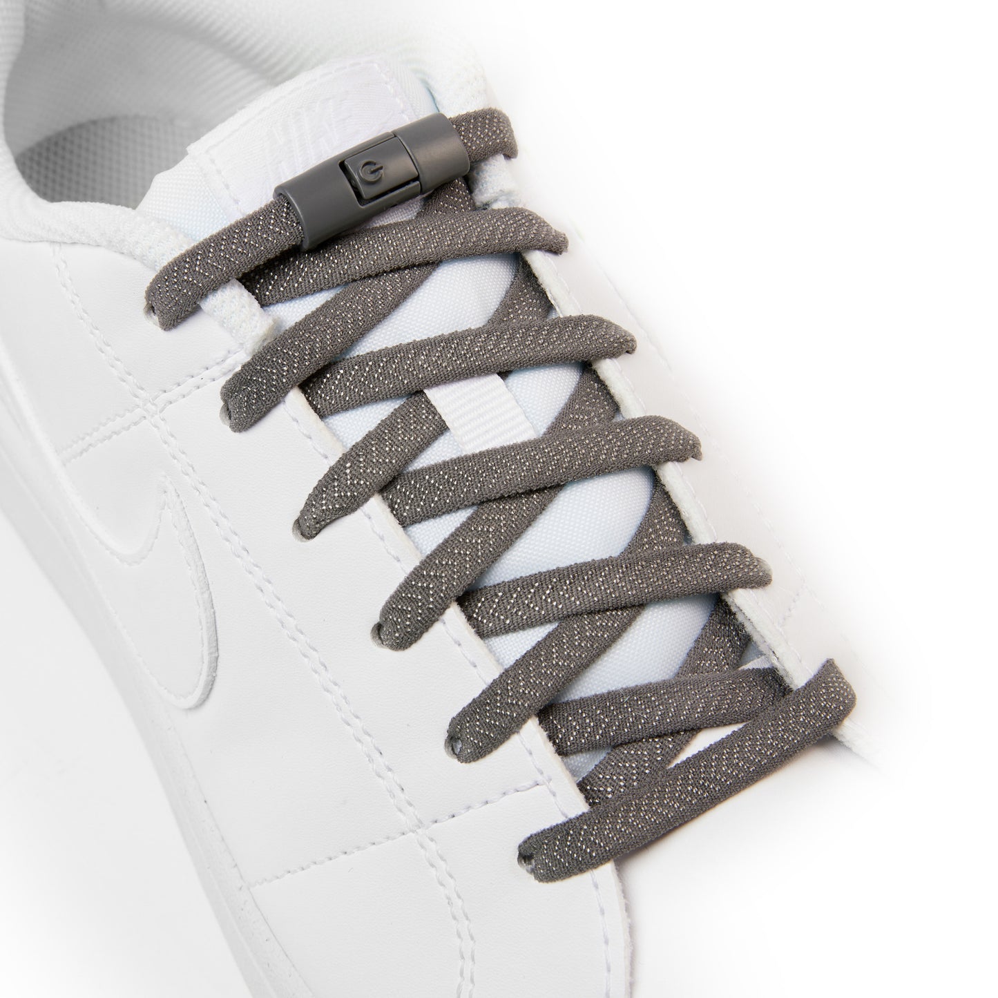 Dark Grey Accelerator No-Tie Shoe Laces