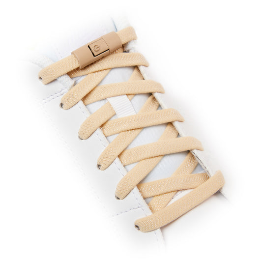 Beige Accelerator No-Tie Shoe Laces