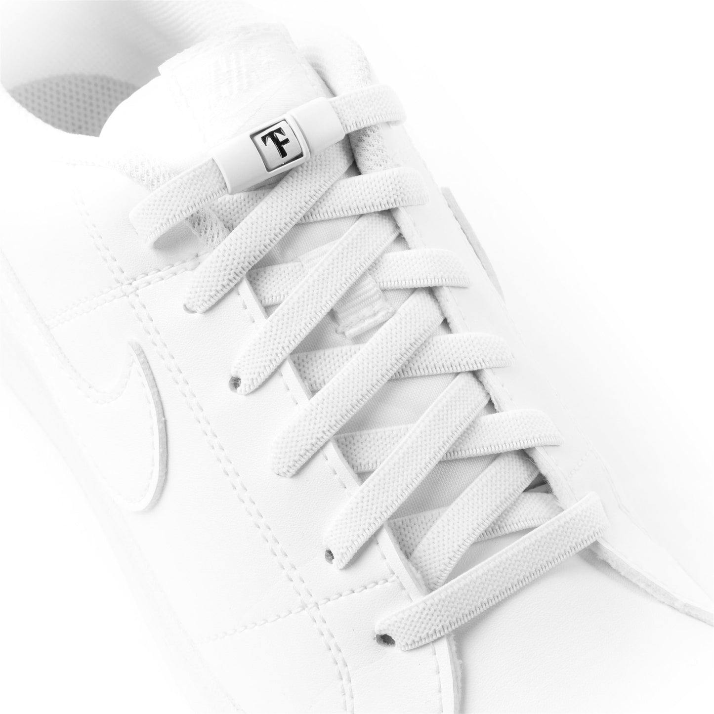 White Original No-Tie Shoe Laces