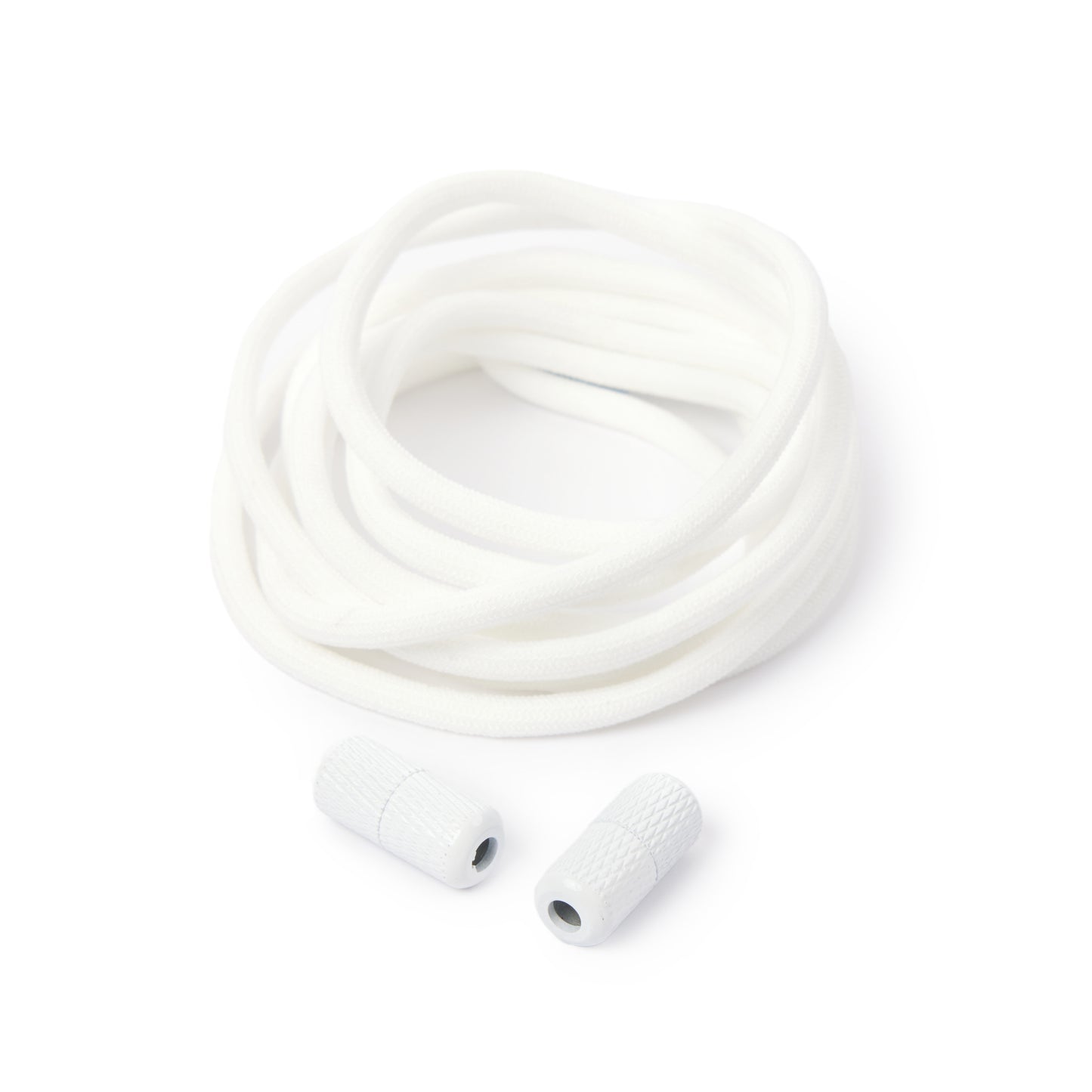 Plain White Round Elastic Shoe Laces