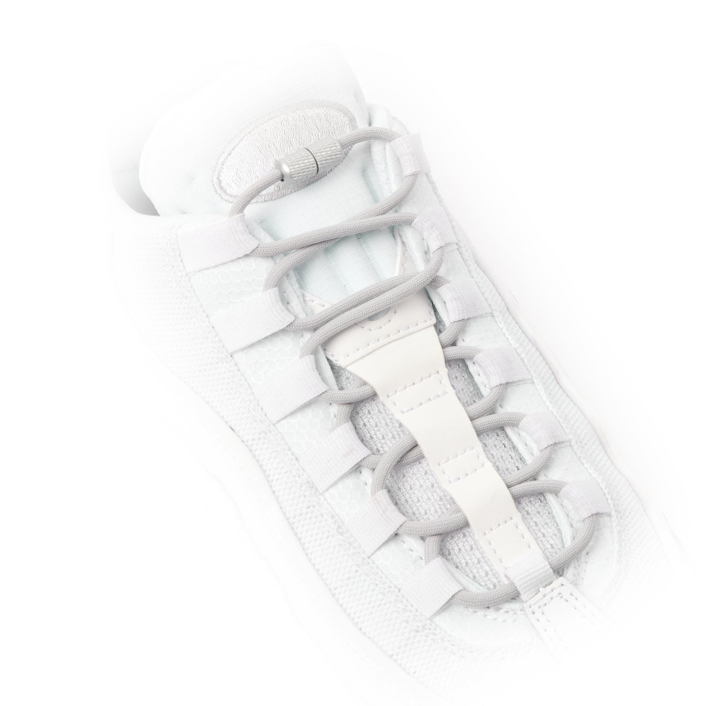 Light Grey Round Elastic Shoe Laces
