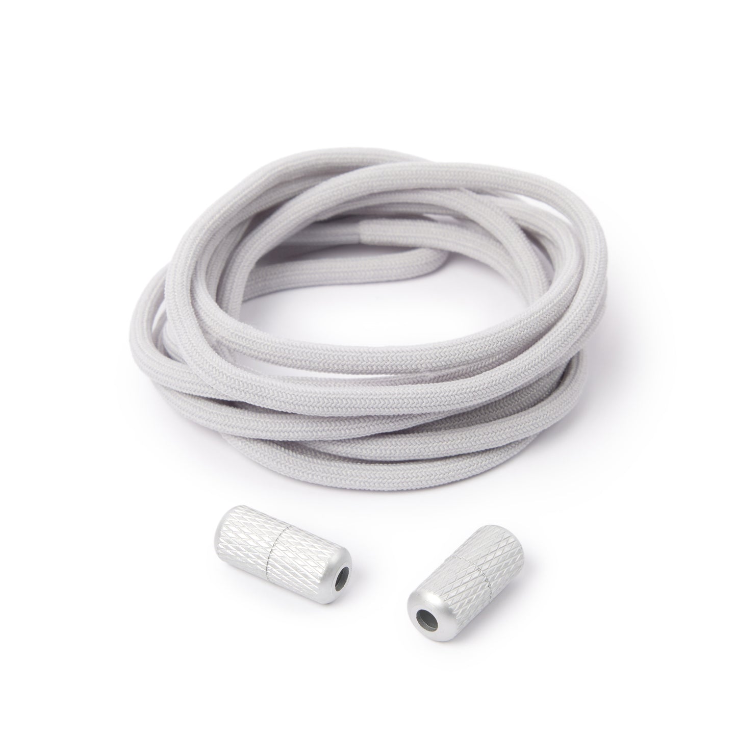 Light Grey Round Elastic Shoe Laces