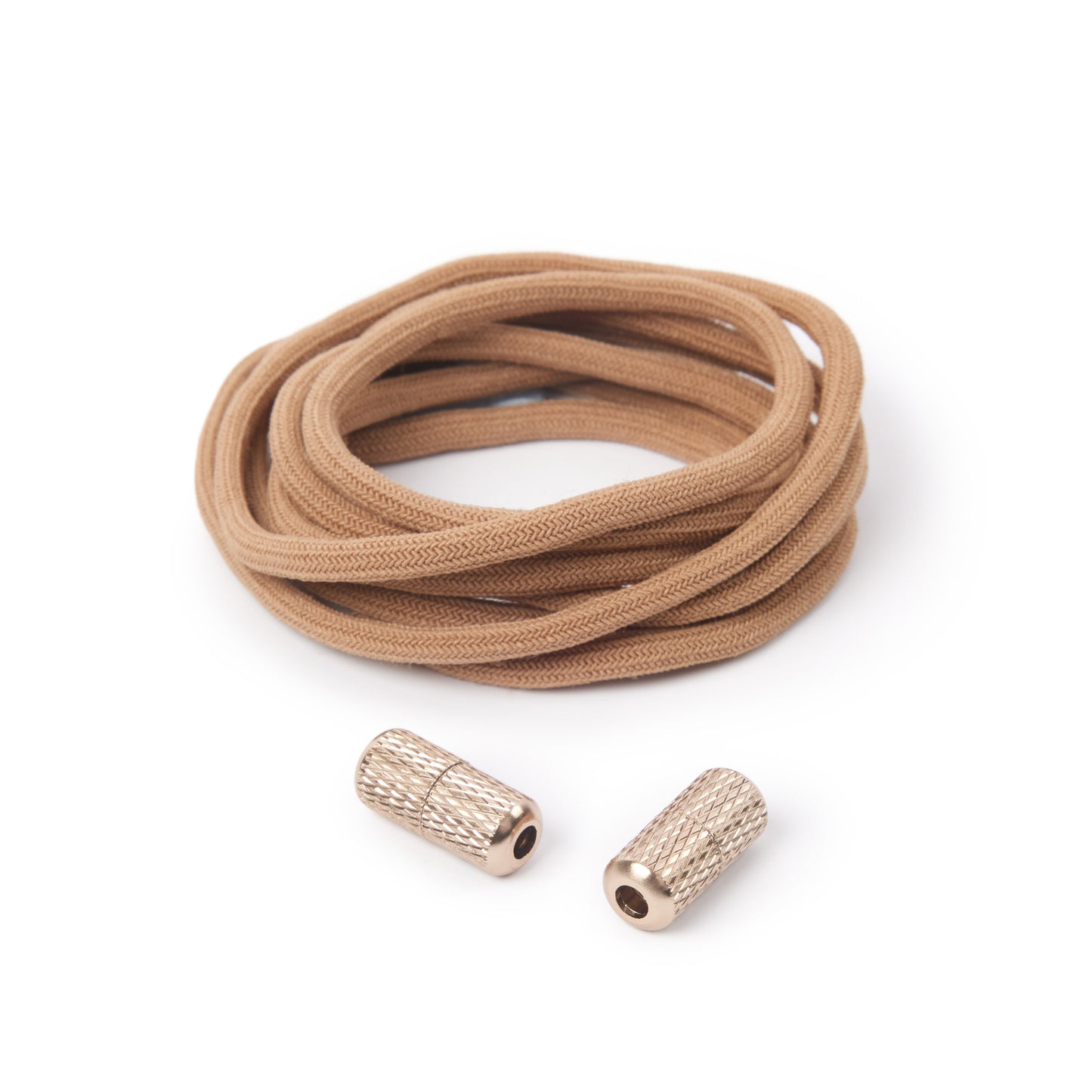 Khaki Round Elastic Shoe Laces