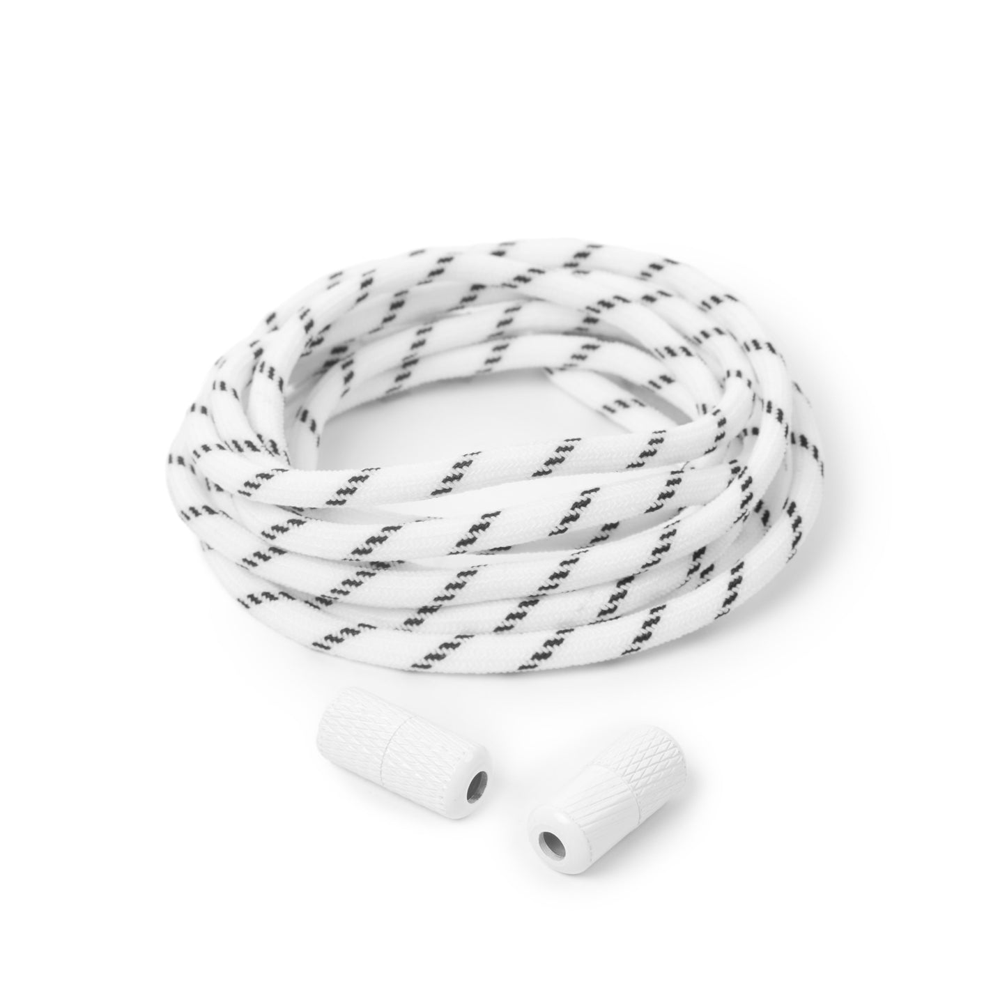 White x Black Round Elastic Shoe Laces