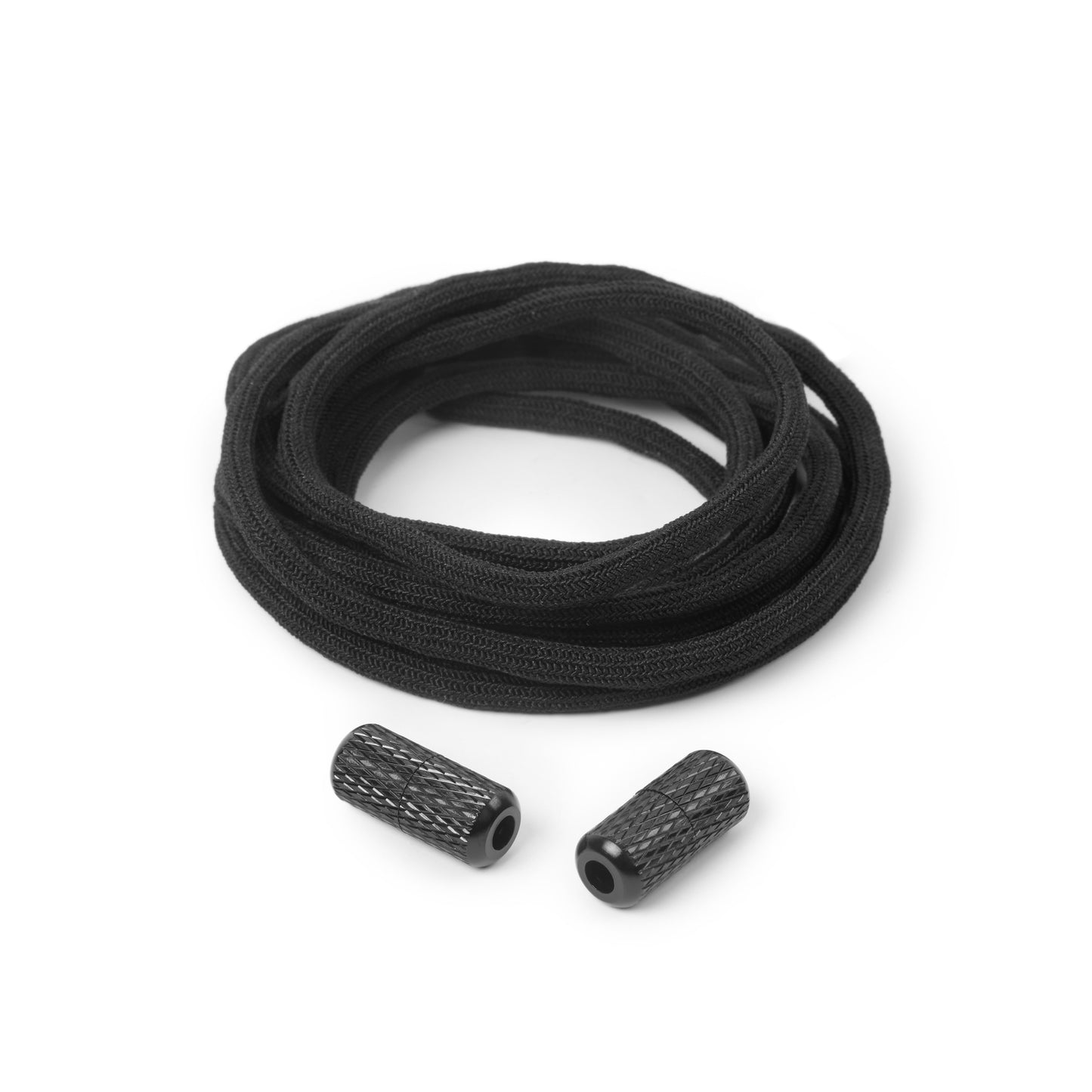 Plain Black Round Elastic Shoe Laces