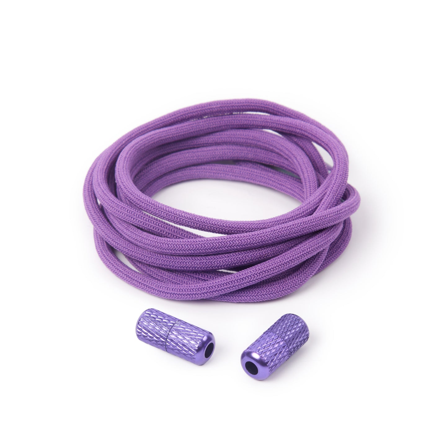 Purple Round Elastic Shoe Laces