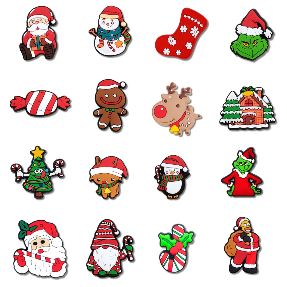 Christmas Shoe Charms - Pack of 16