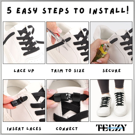 How to fit TEEZY No-Tie Shoe Laces!