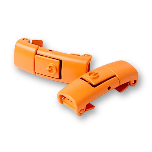 Orange No-Tie Buckles (1 Pair)