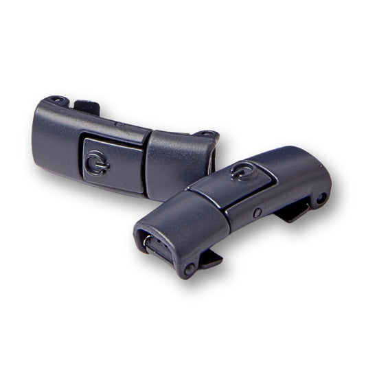 Navy Blue No-Tie Buckles (1 Pair)