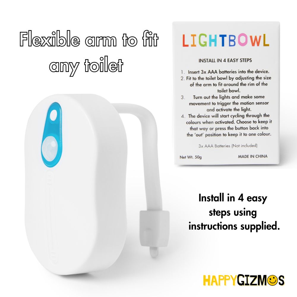 Motion Sensor Toilet Bowl Night Light