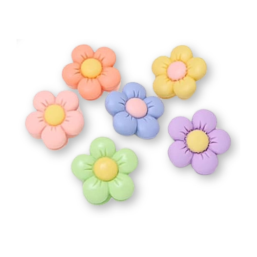 Floral Clip-on Shoe Charms - Pack of 4