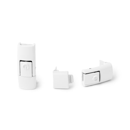 White No-Tie Buckles (1 Pair)