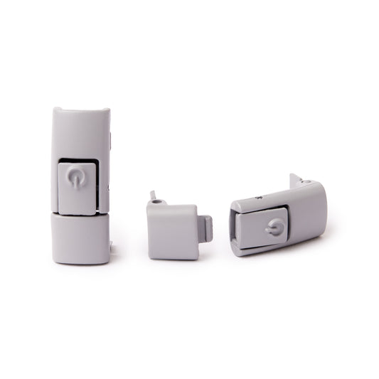 Light Grey No-Tie Buckles (1 Pair)