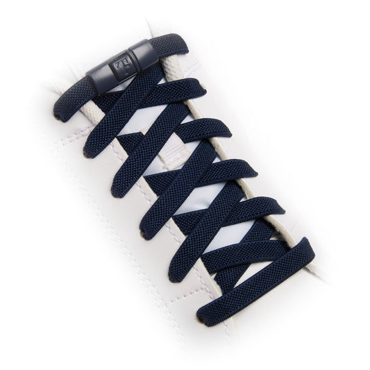 Navy Blue Original No-Tie Shoe Laces + Snap-lock™️