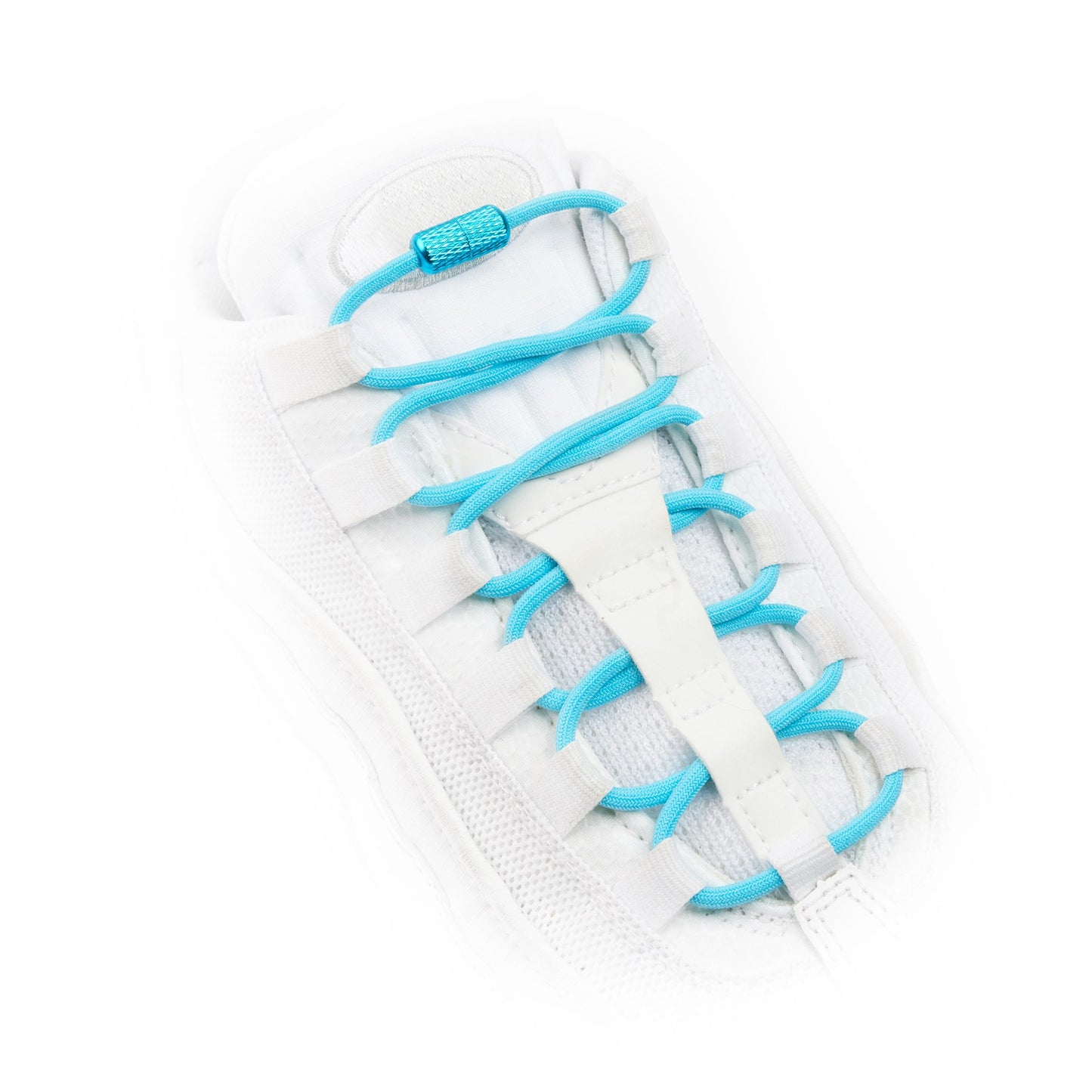Light Blue Round Elastic Shoe Laces