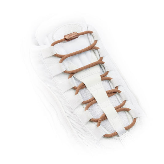 Brown Round Elastic Shoe Laces