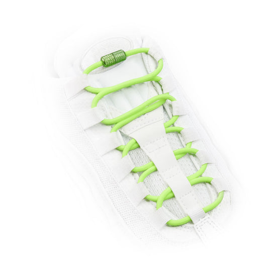 Fluorescent Green Round Elastic Shoe Laces