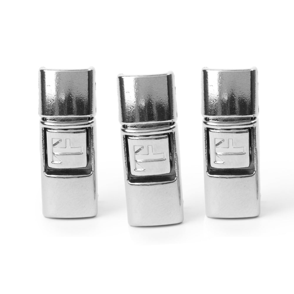 Silver Multipack - Snap-lock™️ No-Tie Buckles (3 Pairs)
