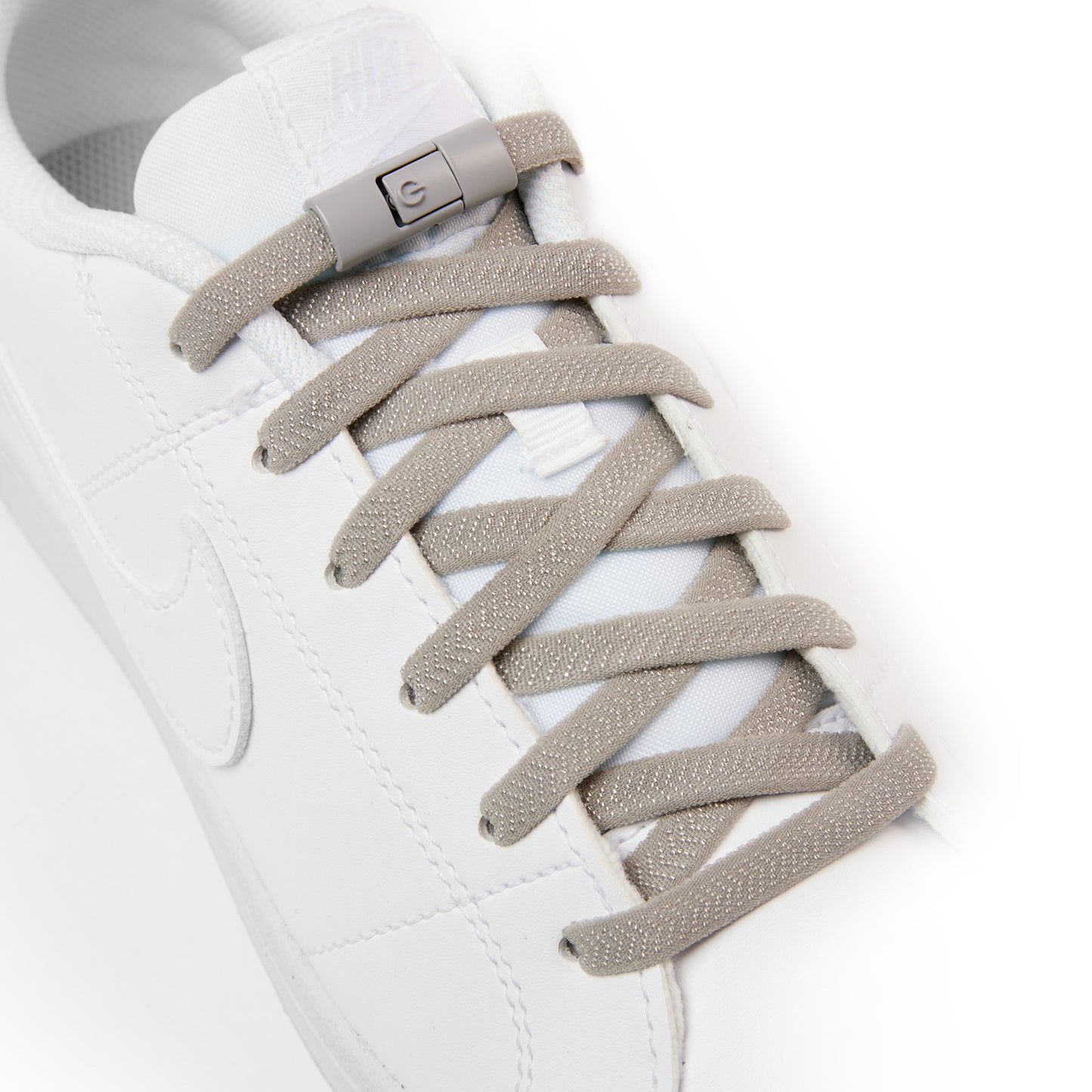 Light Grey Accelerator No-Tie Shoe Laces