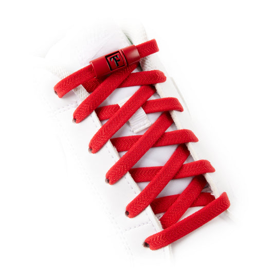 Red Accelerator No-Tie Shoe Laces + Snap-Lock™️