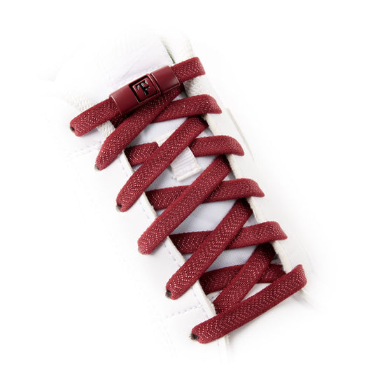 Burgundy Accelerator No-Tie Shoe Laces