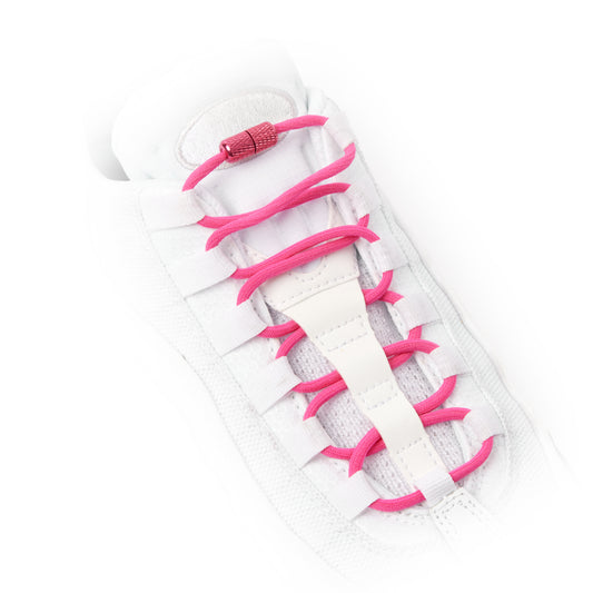 Hot Pink Round Elastic Shoe Laces