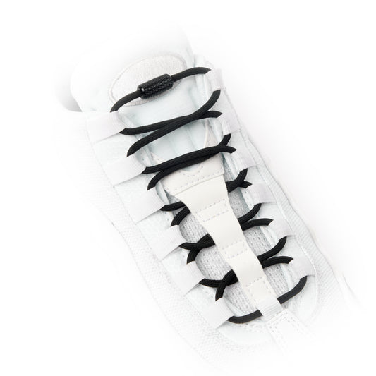 Plain Black Round Elastic Shoe Laces