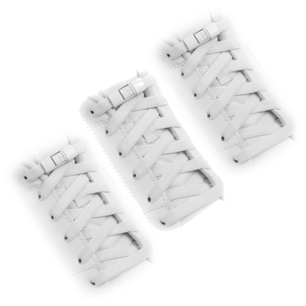 White Originals - No-Tie Laces Multipack (3 Pairs)