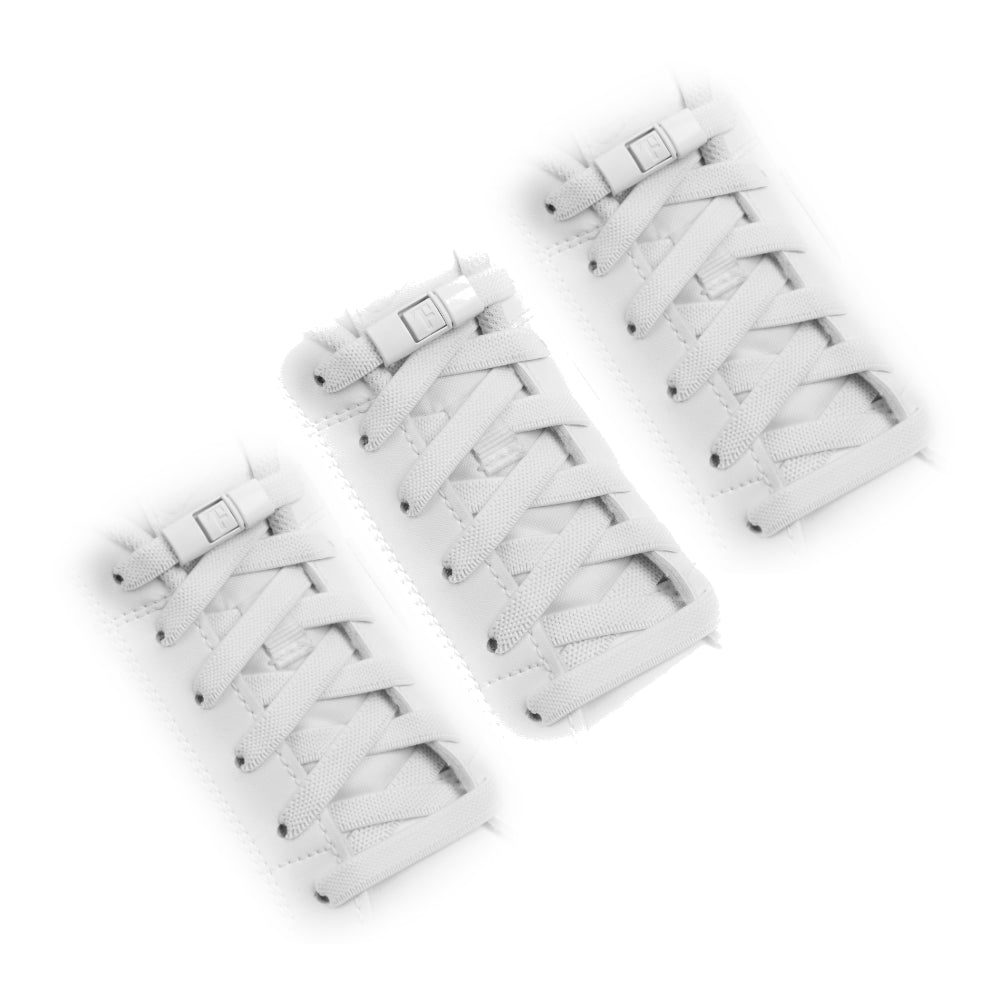 White Originals - No-Tie Laces Multipack (3 Pairs)