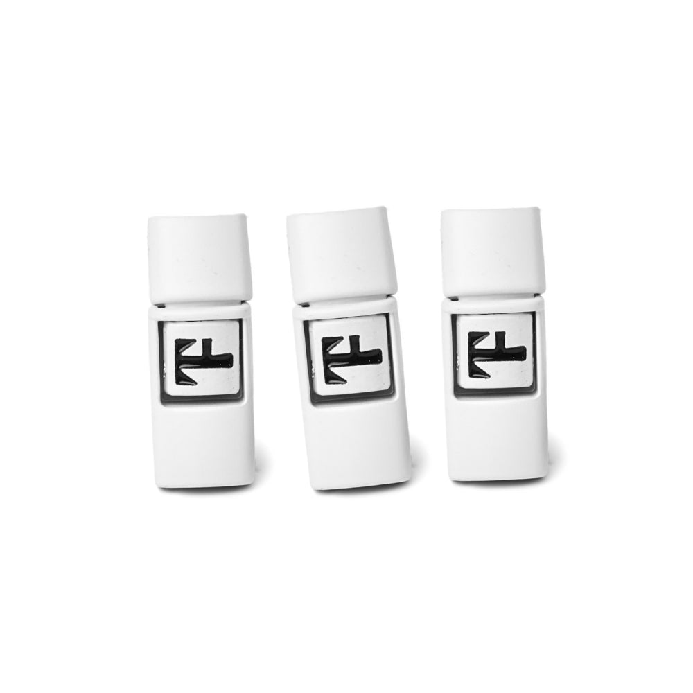 White Multipack - Snap-lock™️ No-Tie Buckles (3 Pairs)